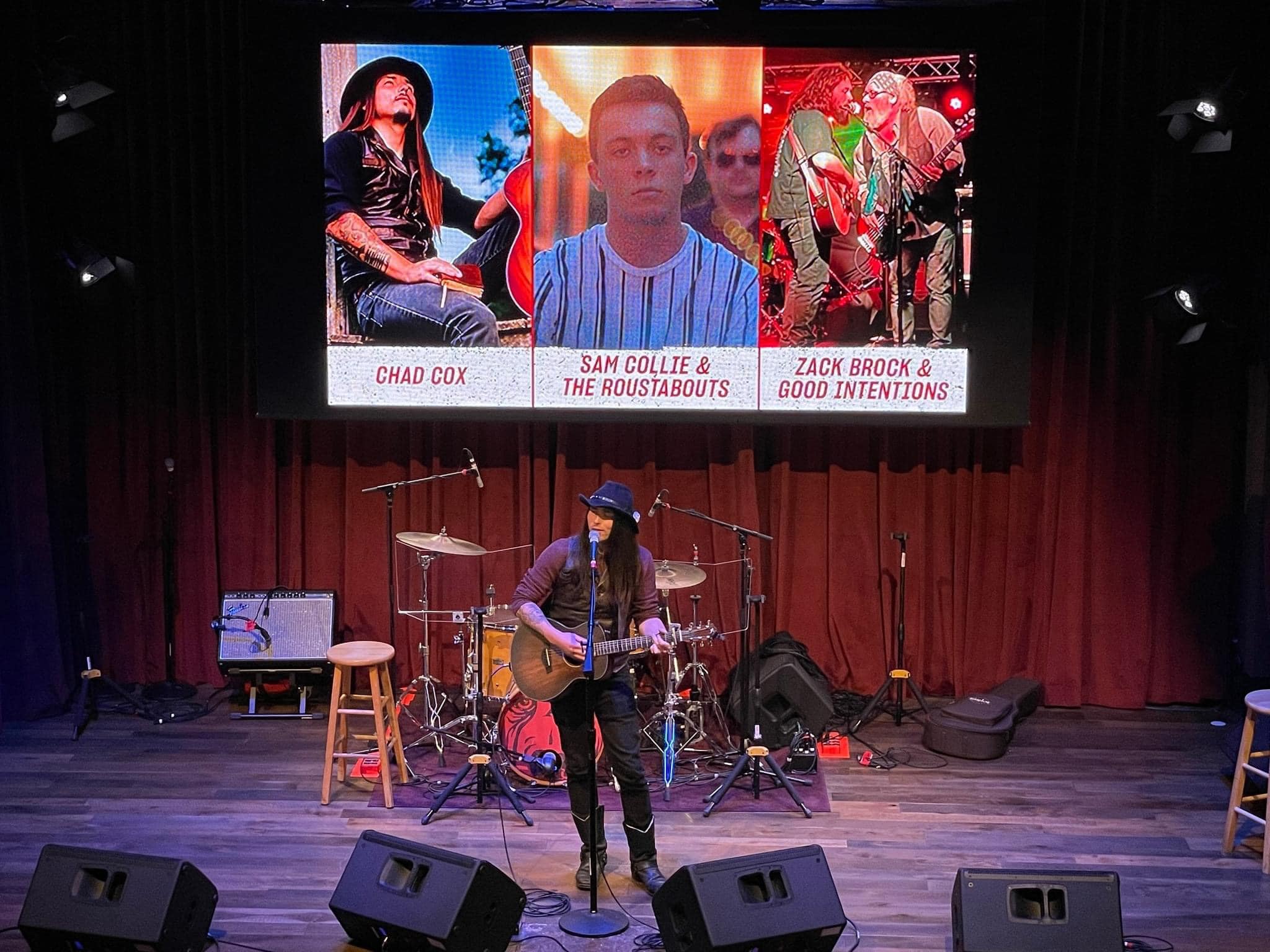 Chad Cox on stage